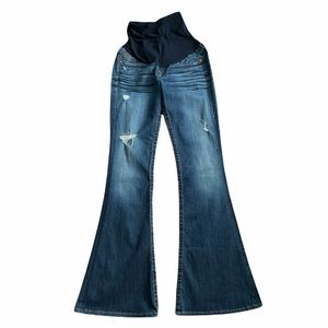 MATERNITY True Religion A Pea in the Pod flare jeans 29